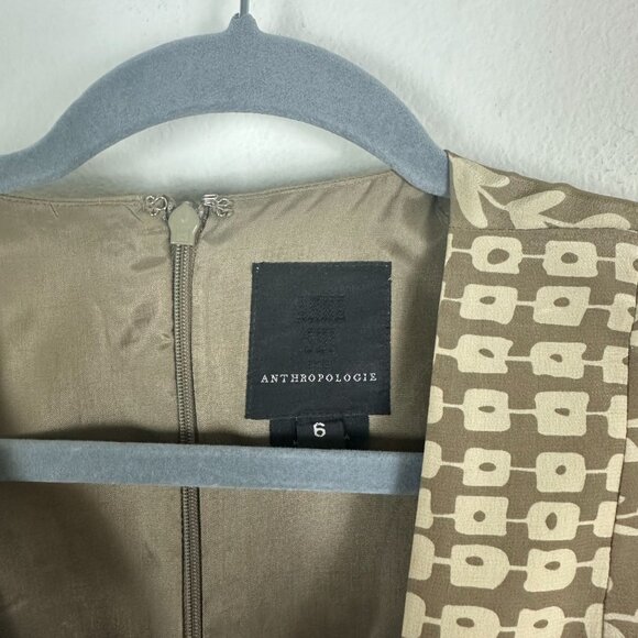 Anthropologie X Anna Sui Silk Midi Sleeveless Dress 6 V Neck Boho Summer - Picture 6 of 10